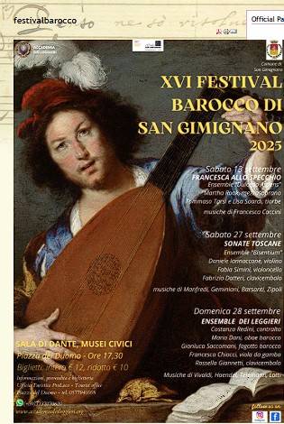 Provincia di Siena: Doppio appuntamento chiude il Festival Barocco di San&nbsp;Gimignano