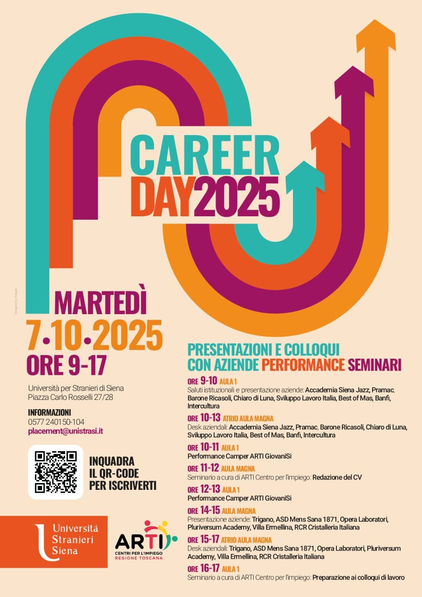 Siena, Primo Career Day all’Università per Stranieri, Paladini: “Per i nostri studenti un’occasione&nbsp;concreta”