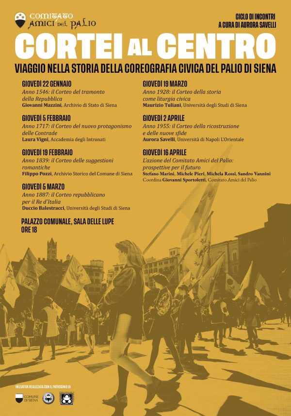 Palio di Siena: Un viaggio nella coreografia civica del Palio, partono gli incontri sul Corteo&nbsp;Storico